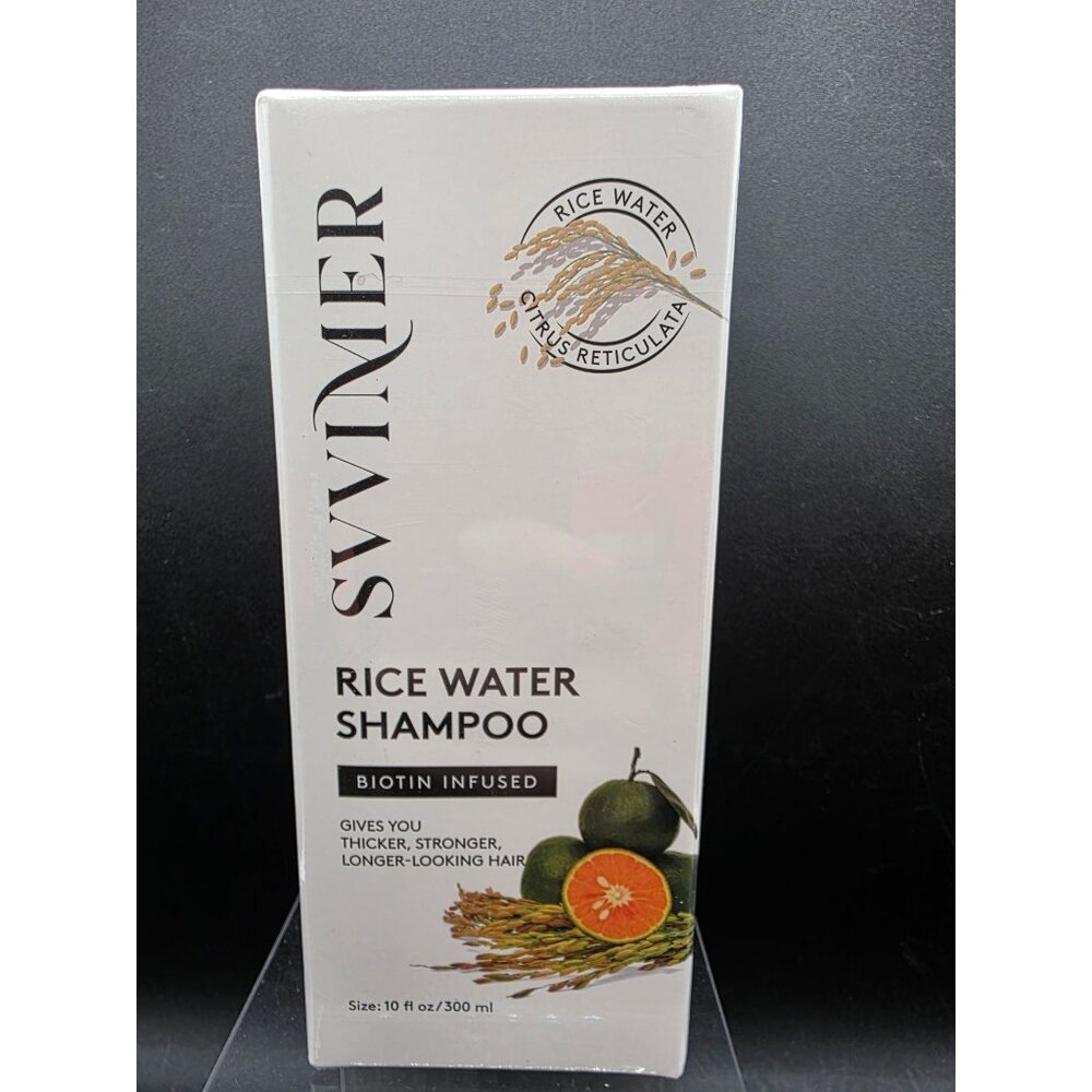 Svvimer Rice Water Shampoo Biotin Infused Citrus Reticulata 10 Fl Oz